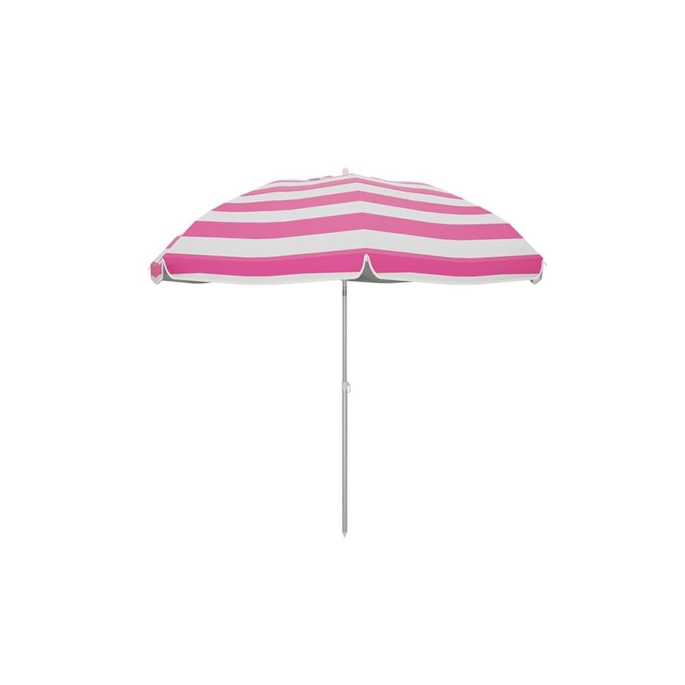 Marbueno Sombrilla Polyester Aluminio Con Funda Color Rosa 220 cm Jardin, Piscina y Playa 10219R
