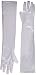 Jacobson Hat Company Women's Adult 18 Inch Long Nylon Glove, White, One Size