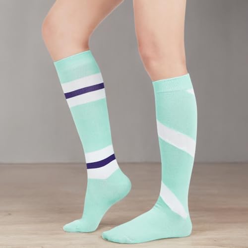 Image of Century Star Knee High Socks for Women Long Tube Socks with Stripes | Soft, Skin Friendly And Stretchy, Vibrant Colors Perfect For Daily Wear, Sports, Halloween And Christmas