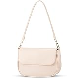 Shoulder Bag for Women with 2 Removable Straps, Magnetic Snap & Zipper Dual Closure Crossbody Purse, Clutch Hobo Handbag