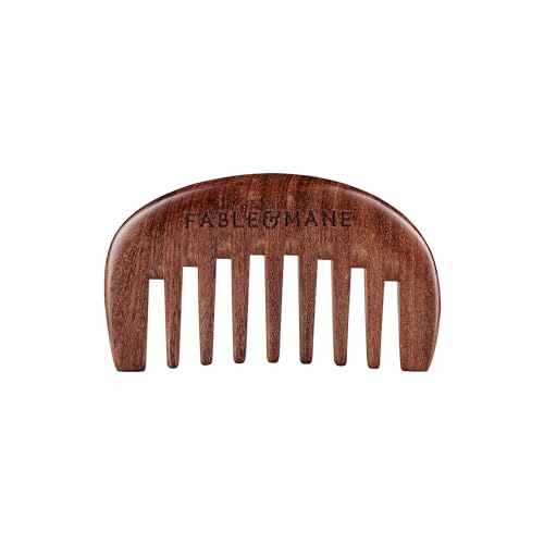 Peine masajeador de cuero cabelludo de madera natural miniatura 1