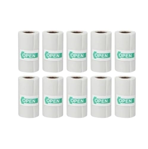 Papier thermique transparent auto-adhésif 57x25mm pour imprimer des étiquettes sans encre