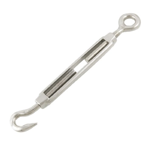 Image of Aexit 24cm Length Padlocks & Hasps 9.5mm Commercial Type Die Casting Turnbuckle Hook Hasps w Eye