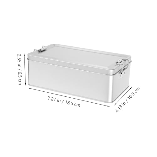 Boîte en métal hermétique rectangulaire pour éviter les biscuits mous