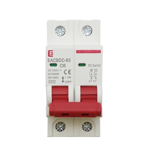 Disjoncteur solaire DC 1000V haute performance pour coffret photovoltaïque durable