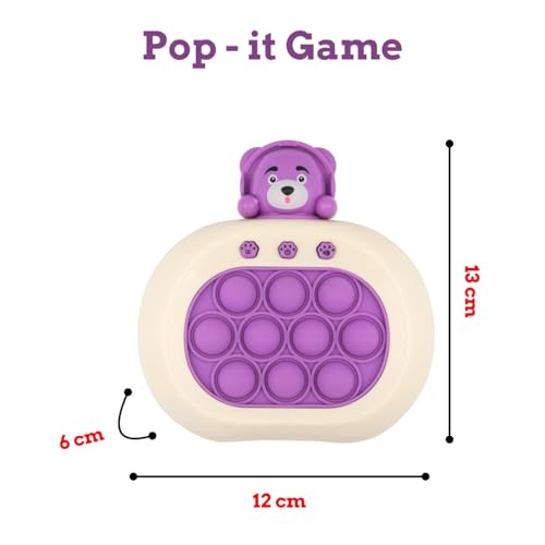 Image of Mashes Fast Push Pop It Game for Kids - Fun and Interactive Bubble Challenge Toy, Speed Game for Focus and Coordination, Durable and Colorful Sensory Toy [Color As Per Stock]