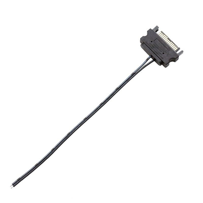 Cable de corriente SATA 15Pin macho 50cm 5V 12V miniatura 2