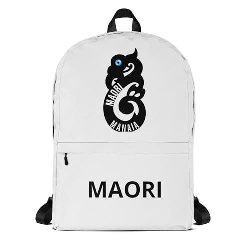 Sac à dos unisexe motif Maori Manaia noir pour le sport et la ville