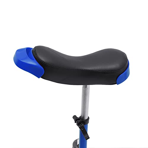 SHIOUCY 16 Inch Wheel Unicycle with Steel Rim Outdoor Sports Fitness Exercise Unicycle, Adjustable Height 26\'\' to 31\'\', for Office Workers, Students, Cycling Enthusiasts (Blue) - Thumbnail 6
