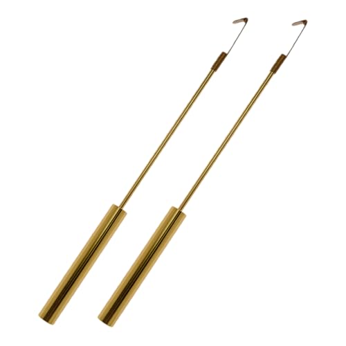 ADOCARN 2 Piezas Movimiento De Reloj De Pared Péndulo De Repuesto para Reloj De Pared Reemplazo De Péndulo De Metal Péndulo De Reloj De Metal Decoraciones De Dormitorios Cuarzo Golden