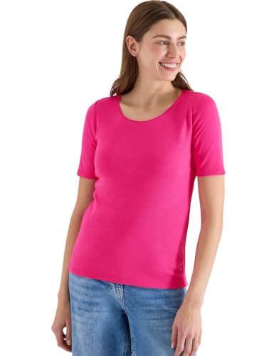 Basic T-Shirt mit Rundhals in Unifarbe