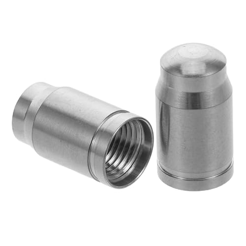 Ciieeo 2 tapones de válvula para bicicleta de aleación de titanio, tapones universales para válvulas de llantas de montaña y carretera, protectores de válvula para ciclismo al aire libre miniatura 1