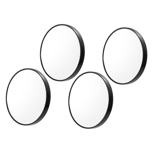 PLAFOPE Espejo De Maquillaje Redondo Aumento 5X Espejo De Bolsillo Ventosas 4 Unidades