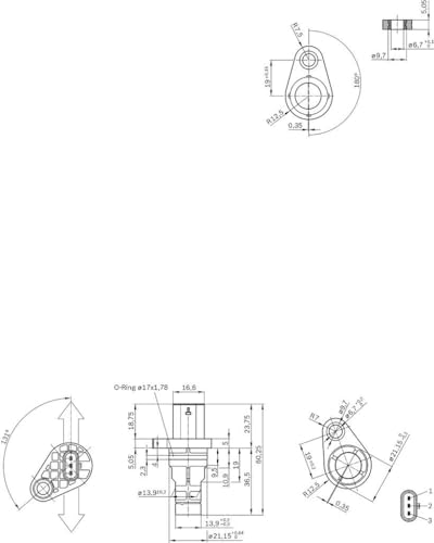 Bosch 0281006101 transductor número de revoluciones original 6