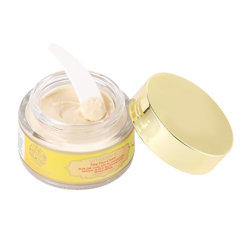 RYLLZ ESSENTIALS Vitamin C Face Cream | Skin Brightening with 24K Gold, SPF30, Salicylic Acid, Hyaluronic Acid & Niacinamide | For Glowing Skin, Dark Spots, Oil Control, Open Pores, Uneven & Dull | Day Face Cream | For All Skin Types | 50 ml