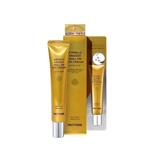 PRETTYSKIN リンクル イレイザー ロール オン アイクリーム コラーゲン 30ml (Gold Snail)