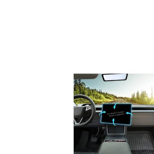 Image of HANSSHOW 2.0 Screen Swivel Mount fits for Tesla Model Y Juniper & Model 3 Highland Center Console Touchscreen Rotating Bracket Holder for Model Y Juniper Accessories(Keep Original Height)