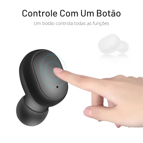 Fone De Ouvido Bluetooth Sem Fio Tws Wireless 5.1 Duplo Com Visor Digital Premium Compatível Com iPh