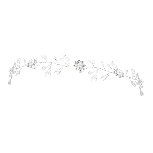 Accesorio para el cabello de boda con corona nupcial y diamantes de imitación delicados