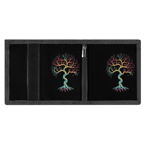 Tree of Life Tri-fold Wallet Slim Money Clip Credit Card Holder Wallets for Men Gift4
