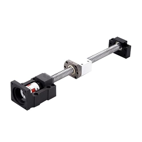 Metal Ball Screw nut end Processing 1set SFU1204 C7 Ball Screw Kit with Nut+BF10+DSG12H+Coupling+HM10-57 Motor Mount for 3D Printer Part(700mm)