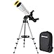 Bresser Linsenteleskop SpaceRacer 70/400 mit AR-App, 70 mm Öffnung, 400 mm Brennweite, 16x-120x Vergrößerung, Sonnenfilter
