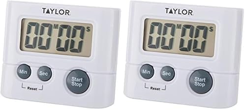 Taylor Precision Products Digital Timer, Displays up to 99 minutes, 59 seconds, White image 4
