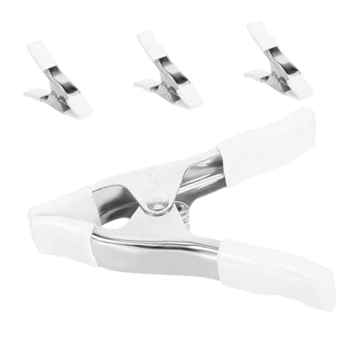 OSALADI Medium Size Heavy Duty Clamps for Photography Backdrop Nickel Coated Pvc Protection 4/pack