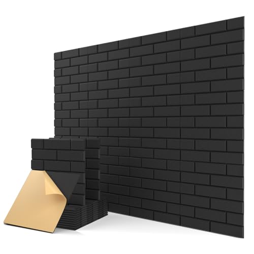 Insonorizacion Acustica Pared Autoadhesivo, 12 Piezas Paneles Acústicos Decorativos, Paneles Insonorizacion Alta Densidad para Tratamiento Acústico (30x30x0.9cm)