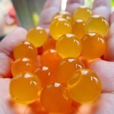 5 pack-ORANGE Water Crystal Rainbow Mud beads