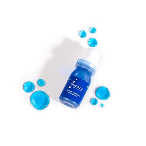 INNOXA - Blaue Formel - Augentropfen - Bleichen Sie rote Augen auf - Befeuchten Sie trockene und müde Augen - Steril und ohne Konservierungsstoffe - 2x10ml
