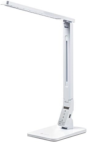Etekcity Dimmable LED Desk Lamp, 4 Lighting Modes, 5-Level Dimmer, Multifunctional Touch-Sensitive, 5V/1.5A USB Charging Port, Ultrabright Lamp for Office and Living Room (White)