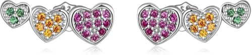 Boucles d'oreilles crawler en argent sterling 925 et oxydes de zirconium