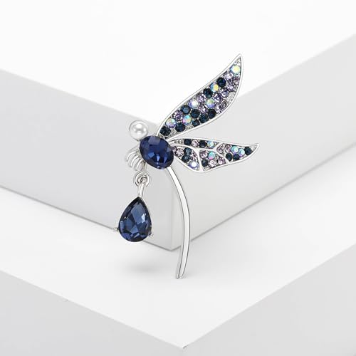 Image of Insect Animal Brooch Pin for Women Rhinestone Lapel Pins Vintage Brooches for Costume Accessories