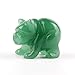 Natural Beads Semi Stone Carved Bear Green Aventurine Statue Chakra Healing Reiki Crafts (Green Aventurine)