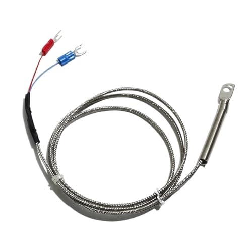 Termopar tipo K para monitorizar maquinaria mediante arandela de 6mm y sonda de superficie