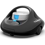 TALOSBO PLECO SE Robot Per Piscina Fuori Terra e Interrata, Ricarica Rapida 2.5 Ore, Autonomia 130 Mins, Doppia Trazione, Pulizia Potente, Adatto per Piscine fino a 80 m²