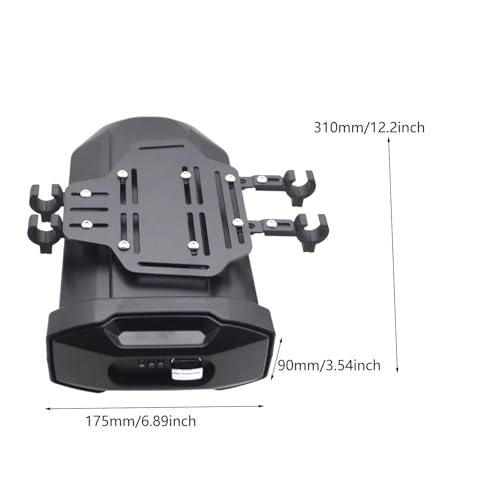 JicSuXi Caixa de armazenamento para motocicleta Caixa de bagagem Sólida 3,8 litros Expedition Vehicl