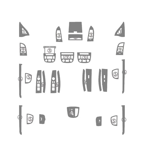 Autocollants de poignée Hyundai SantaFe 2006-2012 argent style carbone