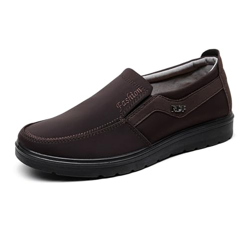 Men's Casual Loafer Comfort Lightweight Driving Travel Walking Flat Business Slip On Lace-Up Non-Slip Soft Sole Shoe