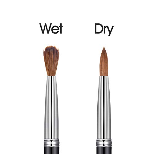 Shine Chance of Size 8/10/12/14 Kolinsky Hair Acrylic Brush for Artificial Nail Fashioning with Two Lines Black Handle (#14)