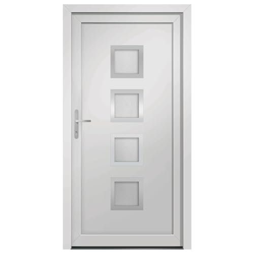 vidaXL Porta Ingresso 108x200 cm PVC Bianca