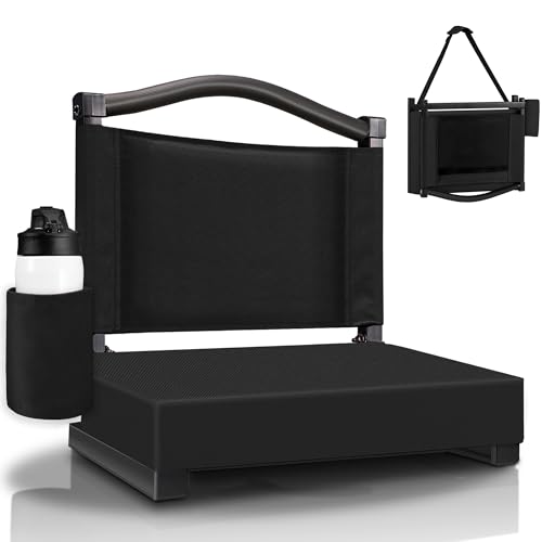 HABUTWAY Stadium Seats with Back Support and Thick Cushion Bleacher Seats with Backs and Cushion...