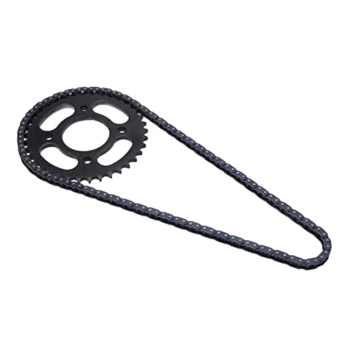 Cadena T8F de alta resistencia con piñón 37T de acero aleado para mini ATV 3
