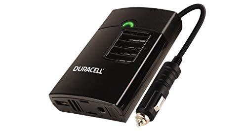 DURACELL Battery-Biz Duracell Power DRINVP150 Portable Power Inverter, 150 Watt Peak (130w Continuous), Black