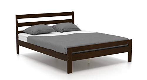 Image of Urban Ladder Osaka Bed (Bed Size : Queen, Finish : Dark Walnut)