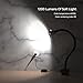 LED Magnetic Work Light, 1200lumens 20in Flexible Gooseneck Work Lamp with Strong Magnetic Base for Lathe Machines, Workbenches, 120V 12W