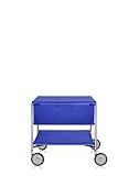 Dimensione: 49 x 47.5 x 48 cm Kartell Mobil, Mobile Contenitore, 1 Cassetto, Con rotelle, Cobalto