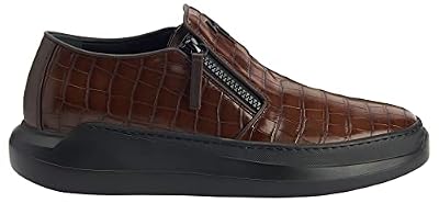 Giuseppe Zanotti, Conley Zip Slip-Ons Fabric