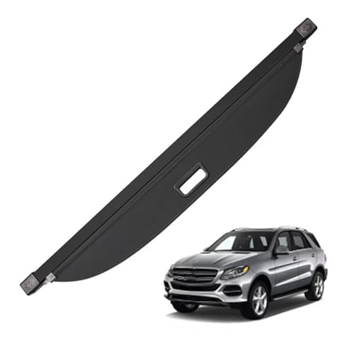 Cubre maletero retráctil para Mercedes GLE y ML W166 de lona negra 3